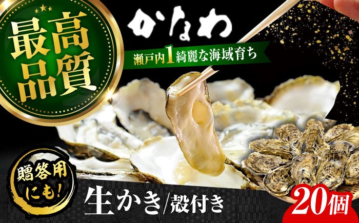 
                  【生牡蠣】かなわの生牡蠣 殻付き 20個入り 江田島市／株式会社かなわ [XBP008]｜生牡蠣 牡蠣 生食 殻付き 殻付 殻 かき カキ 生牡蠣 広島牡蠣 オイスター牡蠣グラタン 魚介類 魚介 貝類 海鮮 広島県産 国産 産地直送 贈答 ギフト 特産品
                