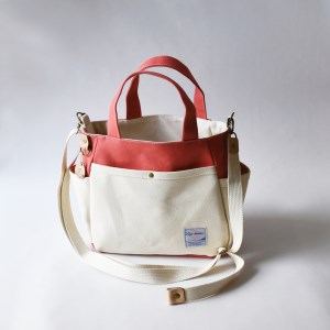 【ころりん工房】ふとっちょころりんミニ／ピンク／富士金梅 8号帆布バッグ [3375]