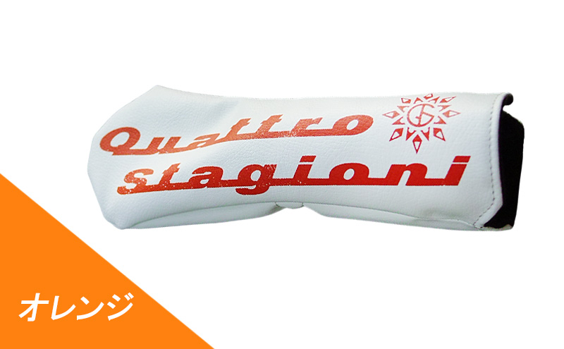 木の庄帆布×クアトロスタジオーニコラボ フェアウェイウッドヘッドカバー　K-QSKHG-FW01M-（C/#85 ORANGE / オレンジ)