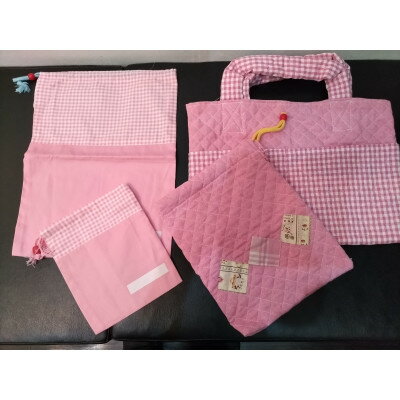 【ふるさと納税】こーゆうハウスの布製品 入園入学セット計4点 女の子向き【1669828】