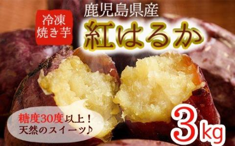 D01 ≪先行予約受付中！2026年1月以降順次発送≫ 鹿児島県産紅はるか使用の冷凍やきいも(3kg) 国産 九州産 サツマイモ さつま芋 紅春香 芋 焼き芋 やきいも焼きいも 野菜 スイーツ 冷凍 熟成【永野工務店】