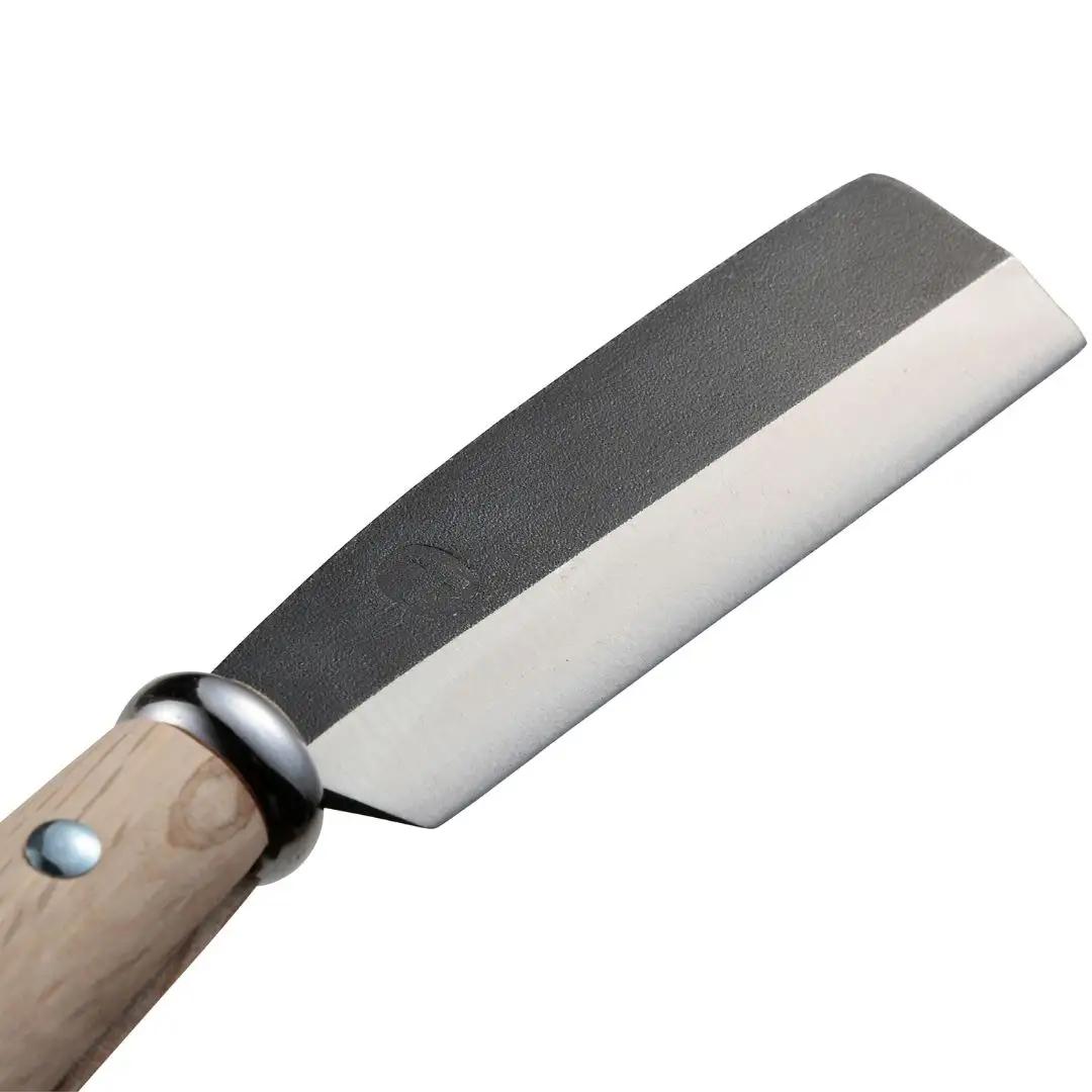 [TEPPA] 焚火鉈 角田 ヌメ革 専用革ケース付 キャンプ用品 アウトドア用品   ナタ なた 薪割り 山林 焚き火 ブッシュクラフト 刃物 登山 木こり 薪ストーブ【022S091】