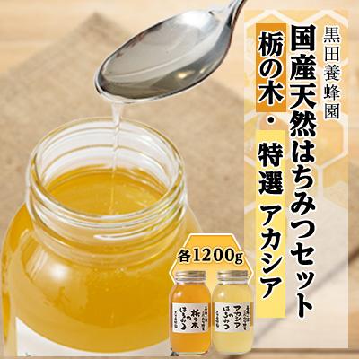 ふるさと納税 鹿沼市 ＜創業100年＞国産天然はちみつ1200gおすすめセット