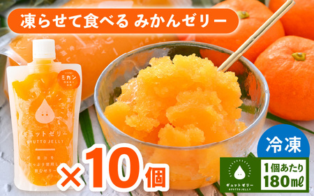 【ふるなびWEEK対象】【お中元】 アイスゼリー みかんゼリー 10個 みかん [m01-a070]