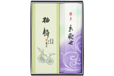 ＜京菓匠　鶴屋吉信＞代表銘菓 京観世・柚餅詰合    
