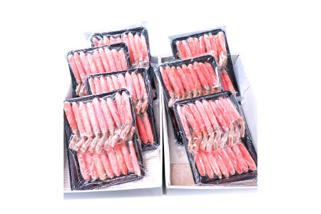 根室海鮮市場[直送]お刺身OK！生本ずわいがに棒肉ポーション3.5kg(500g×7P)(計84～140本) E-28001