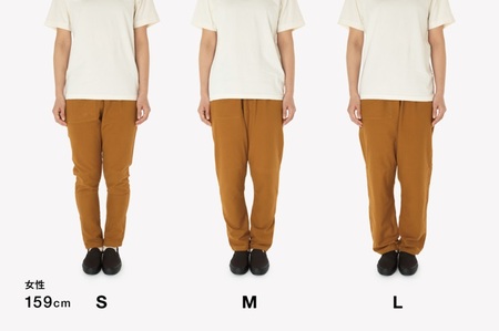 MONPE 無地 ベーシック グレー_うなぎの寝床 もんぺ MONPE 無地 ベーシック 久留米絣 選べる カラー × サイズ ベージュ ブラック ブルー グリーン グレー ネイビー レッド S ～ 