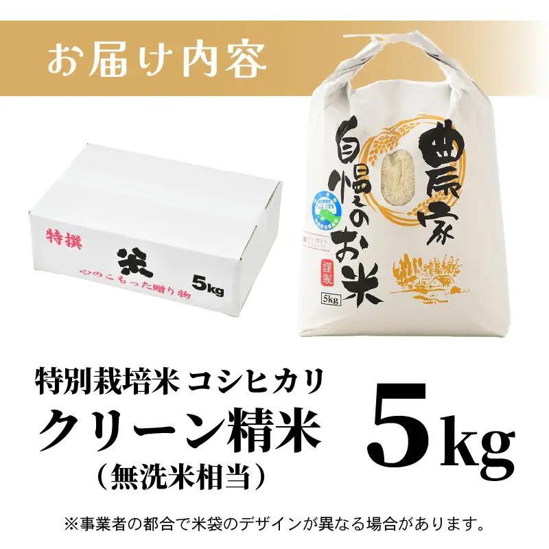 【先行予約】【令和8年産 新米】ワルツ農場のコシヒカリ クリーン精米 5kg 特別栽培米【納得の美味しさ】減農薬 有機肥料使用 / お米 ご飯 白米 発送直前 精米 つや 艶 甘味 旨み 北陸 あわら