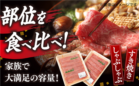 肉 【全12回定期便】【ブランド牛・しまね和牛】肩ロース・モモスライス 各300g すき焼き・しゃぶしゃぶ用 島根県松江市/Do corporation株式会社（しまね和牛）[ALFU027] 肉 肉