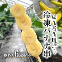 【ふるさと納税】冷凍バナナ串　皮むき6本セット / ふるさと納税 バナナ 希少 レア 贈答 プレゼント 健康 栄養 千葉県 木更津 送料無料 KAF004