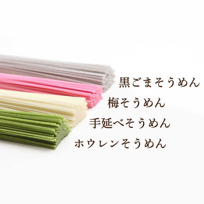 【目にも鮮やか】島原 手延べ 彩り そうめん 40束 2kg  / 南島原市 / 社会福祉法人つかさ会ノーブル [SDD002]_イメージ3