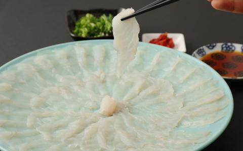 明治より和食一筋の老舗料亭★喜楽庵　養殖とらふぐ刺し（３人前）