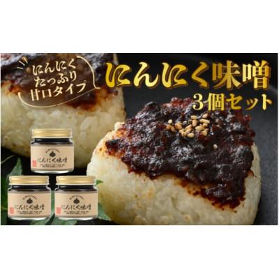 ふるさと納税 勝山市 【にんにくたっぷり】甘口タイプ「にんにく味噌 3個セット」