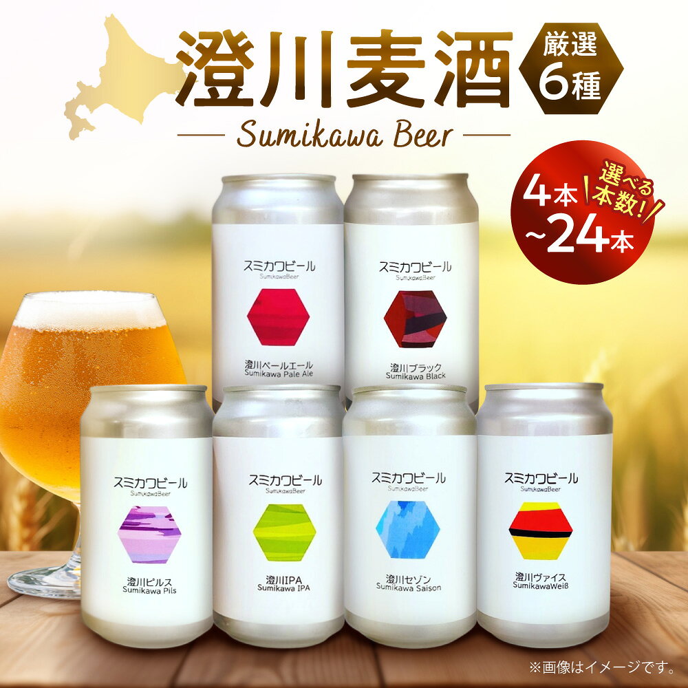 【ふるさと納税】 札幌 クラフトビール 【 選べる 本数 】 350ml 4本 6本 12本 24本 セット 飲み比べ 厳選 ビール ペールエール IPA ピルスナー お取り寄せ 酒 アルコール ギフト 贈答 澄川麦酒 ご当地 麦酒 地ビール 缶 詰合せ 家飲み 宅飲み 晩酌 受注生産 北海道 札幌市