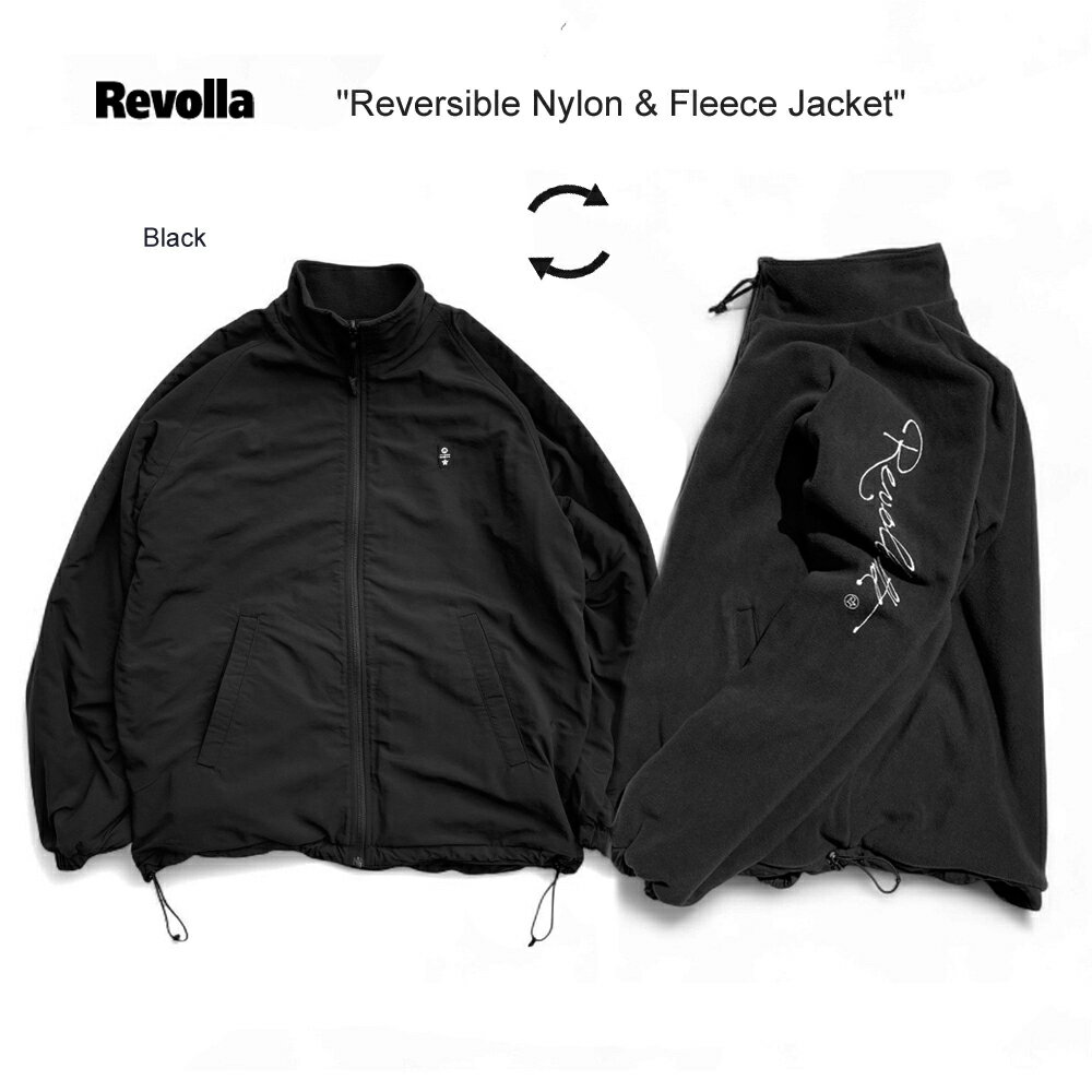 【ふるさと納税】 ファッション 洋服 2WAY リバーシブル ナイロン×フリース スタンドジャケット 2色 ブラック ネイビー オシャレ M L XL サイズ アウトドア レジャー 衣類 洋服 服 日常 イケメン 部屋着 コーディネート 送料無料 衣服 メンズ 静岡県 牧之原市 REVOLLA