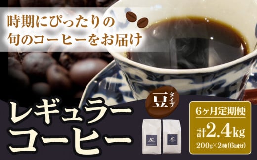 レギュラーコーヒー 粉タイプ 定期便  6ヶ月(計2.4kg)  このみ珈琲《お申込み月の翌月から出荷開始(土日祝除く)》---skr_knmrtei_23_74900_mo6num1_m---