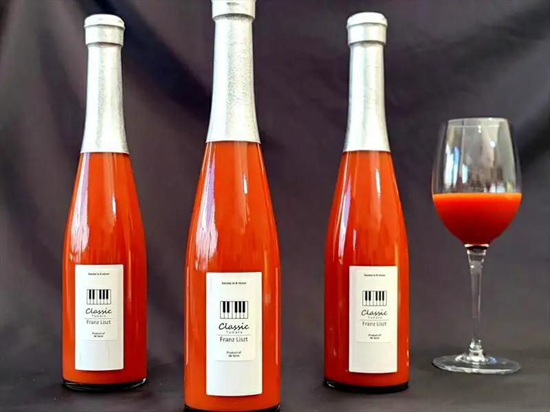 糖度14度ミニトマトジュース（490ml瓶 x 2本セット）　クラシックトマト『リスト』使用　野菜　生活　ジュース　飲料　ドリンク　信州　長野県【 トマトジュース 長野県 佐久市 】