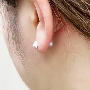 K10WG　淡水パールキャッチピアス　S28（682291）K06008-H