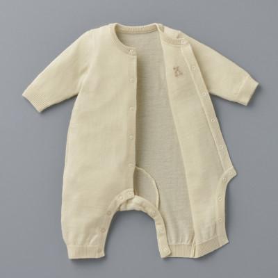 ふるさと納税 南アルプス市 ミキハウス【ゴールドレーベル】アラシャンカシミヤ カバーオール　アイボリー　90cm |  | 02