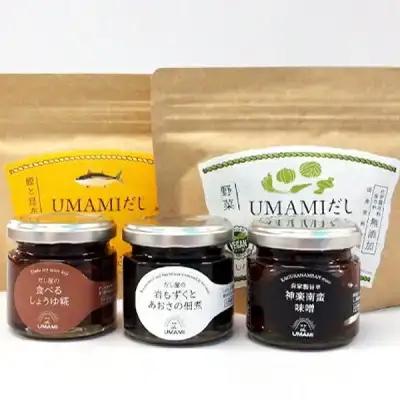 UMAMIだしパック ご飯のお供5点セット 南蛮味噌 佃煮 しょうゆ糀 だしパック 011P002