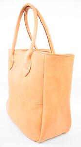 【全6色】栃木レザーのトートバッグ 大容量  A4サイズ パソコン 肩掛け 旅行にも/Tote bag 03/L/タン/minca　387