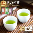 【ふるさと納税】【全6回 定期便】プレミアム そのぎ茶 詰め合わせ 計18袋 (約100g×3袋/回) 茶 お茶 茶葉 日本茶 東彼杵町/月香園 [BAG013]