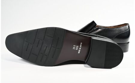 ビジネスシューズ　幅広　AS 581 BL【ブラック】 ファッション ファッション小物 靴 日本製 社会人 メンズ 男性用 紳士靴 牛革 ロングノーズ スタイリッシュ  25.5cm