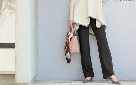 ボナンザ ストレートパンツ(ダークグレーL・股下75cm)  ARIKIパンツ ファッション レディースファッション パンツ レディースパンツ リラックスフィット 女性用 服 広島県福山市/有木株式会