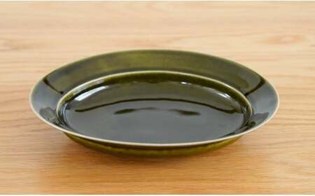 有田焼 オーバルプレート＆プチボウル4点セット【藍土】 和食器 食器 器 うつわ 楕円皿 小皿 プレート カレー皿 パスタ皿 盛皿 ナチュラル シンプル おしゃれ オリーブ ブラウン オリベ 花形 リ