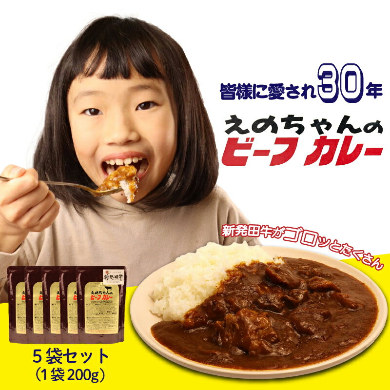 【ふるさと納税】 ビーフカレー 200g×5袋 カレー 牛肉 にいがた和牛 ブランド牛 黒毛和牛 国産牛 レトルト 保存食 非常食 防災食 備蓄食 防災グッズ 防災 防災用品 簡単 贈答 ロングセラー 10000円 10000 1万円 一万円 アルビレックス新潟 えのもとミート enomoto016