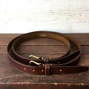 【ふるさと納税】Original leather belt-Brown-Long