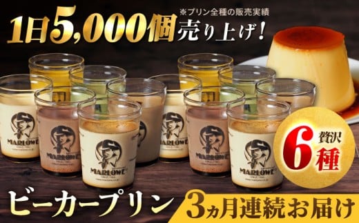 【全3回定期便】葉山ビーカープリン パーティーアソート セット 6種×2個 詰め合わせ（カスタード・かぼちゃ・抹茶・北海道フレッシュクリーム・エスプレッソ・チョコレート）プリン ぷりん スイーツ デザート パーティーセット 詰め合わせ 食べ比べ 焼きプリン 人気 お菓子 贈り物 贅沢 人気 ギフト ご褒美 洋菓子 おかし ビーカープリン プレゼント 横須賀【マーロウ】 [AKAF047]