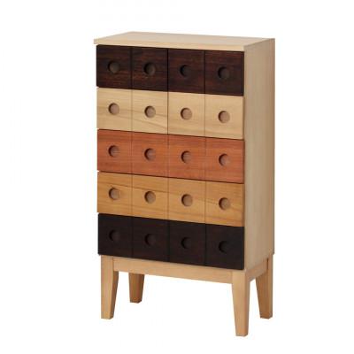 ふるさと納税 海南市 天然木 引き出し7杯 脚付きチェスト 幅50×奥行28×高さ90cm AKU1045061