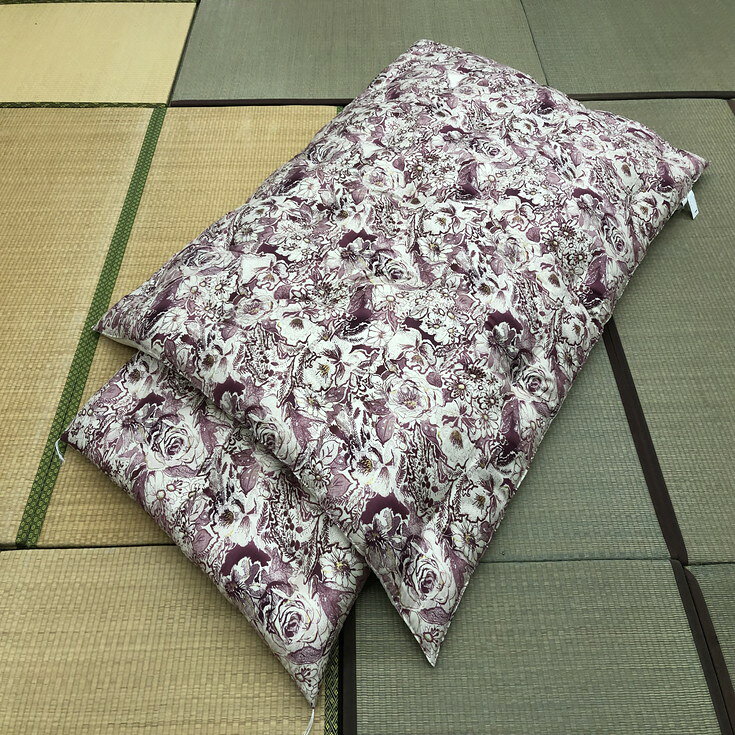 【ふるさと納税】ふとん打ち直し 天然防ダニアロエ加工生地 ミスティ柄 2枚組 日本製 ふとんのワタセ