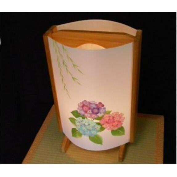 着物生地で作ったおしゃれな行灯（あんどん） 金魚と紫陽花 099H268_イメージ3