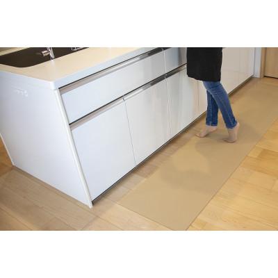 ふるさと納税 草津市 洗濯いらず、ずれない、抗菌のふく楽　キッチンマット　ナチュラルベージュ |  | 01