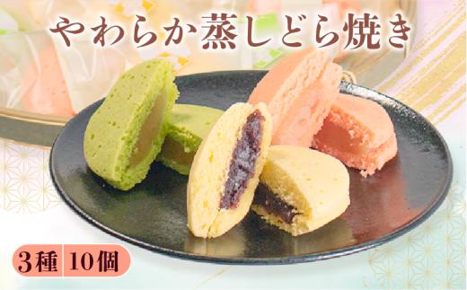 蒸し どら焼き 3種 10個 セット つぶあん りんご ゆず 菓子 お菓子 和菓子  母の日 父の日 お中元 お土産 手土産 蒸しどら 詰め合わせ 手作り こだわり 食材 柚子 小豆 自家製 ジャム 白あん 粒あん どらやき スイーツ おやつ デザート 和スイーツ 伝統菓子 石川 羽咋 能登