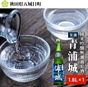 【ふるさと納税】【生酒】純米吟醸無濾過原酒「青浦城」1.8L×1本　お酒 日本酒 純米吟醸酒 純米吟醸無濾過原酒 アルコール 酒 果実味