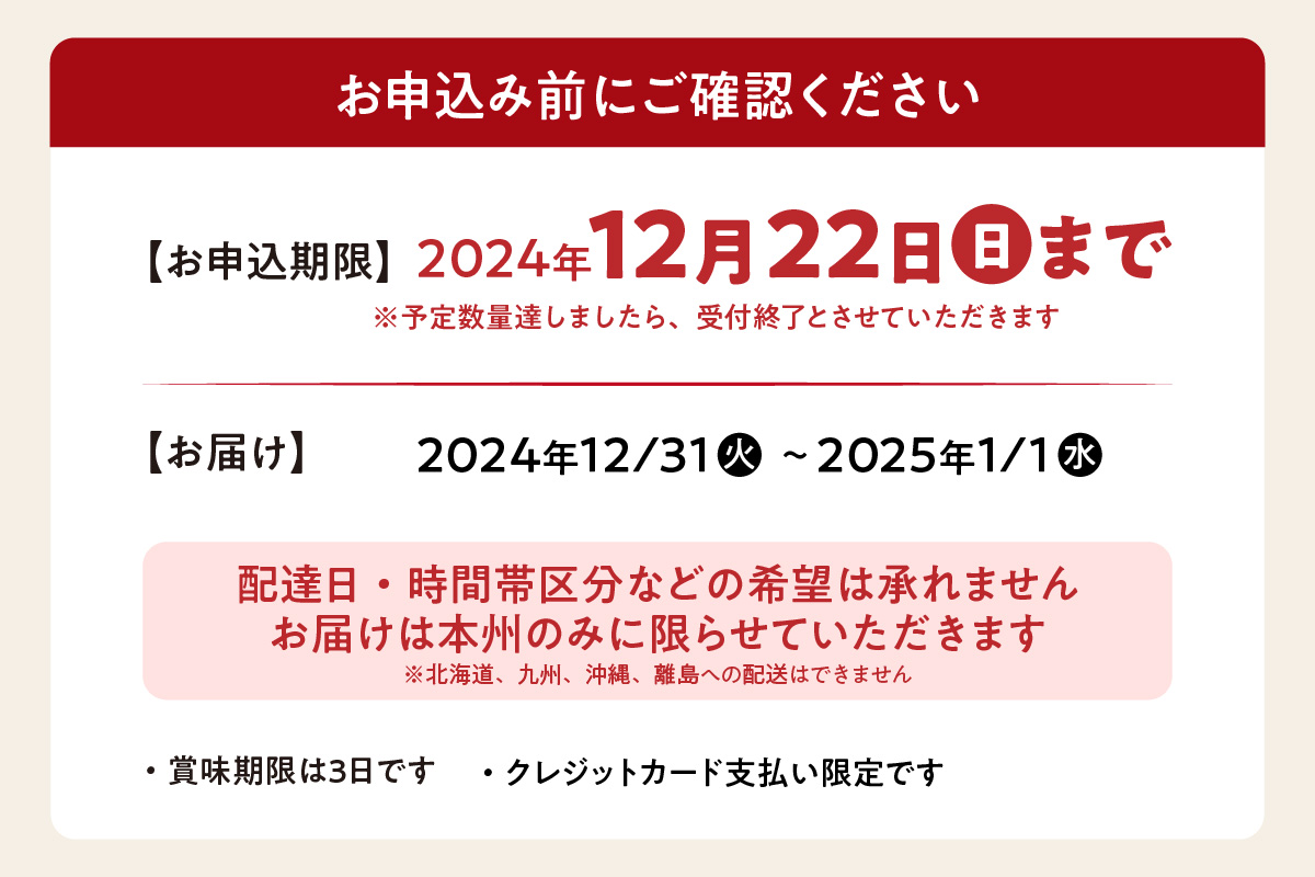 新春おせち 和中折衷二段重「飛翔」（京料理業平・中国料理鳳凰）（1674）