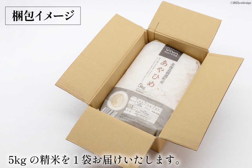 米 あやひめ 5kg [けんぶちVIVAマルシェ 北海道 剣淵町 14656303] お米 白米 精米 ご飯 ごはん コメ こめ 国産
