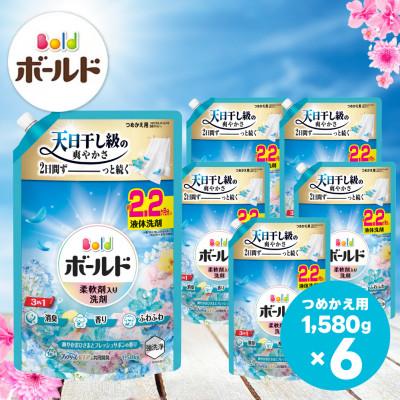 ふるさと納税 高崎市 ボールドジェル 爽やかおひさまとフレッシュサボンの香り つめかえ用 1580g×6個