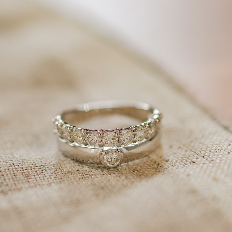 K18ホワイトゴールド 天然ダイヤモンド リング｜dr5416-K18wg