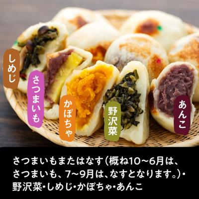 ふるさと納税 飯山市 【5種 15個】もちもち食感の 信州の味 おやき |  | 01
