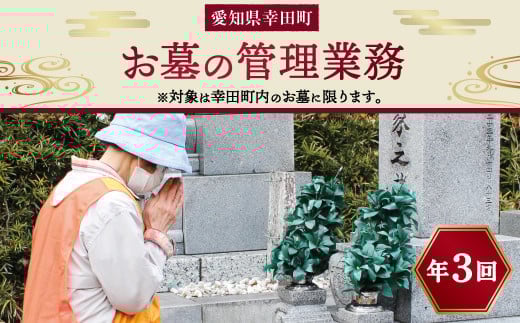 お墓の管理業務 3回/年 お墓代理清掃 お墓清掃作業サービス_イメージ1