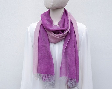 ストール　富士桜工房　KASANE（紅藤色）