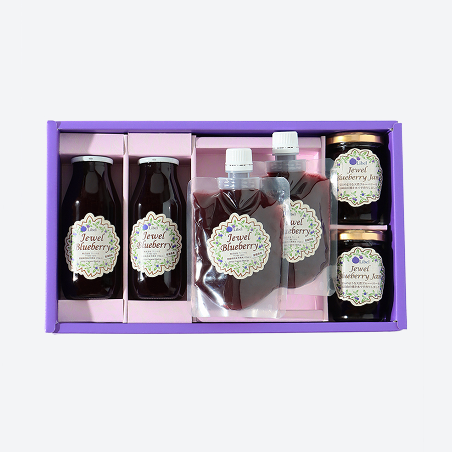 ＜Libel＞ブルーベリー3種セット（ジャム・寒天ゼリー・ジュース）各２個（計６個）