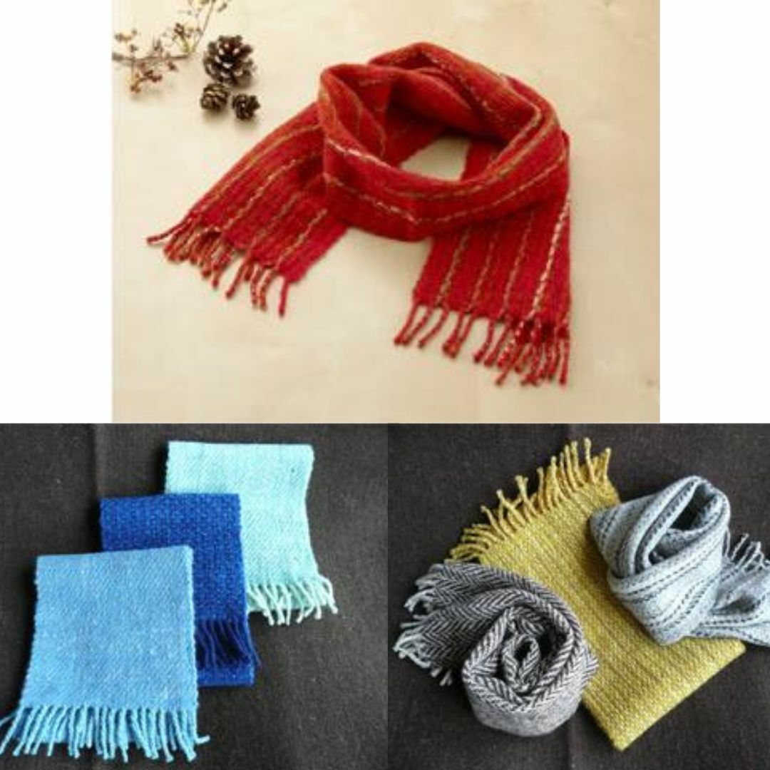 【ふるさと納税】 ホームスパン ミニマフラー 全3色 1枚 羊毛 手紡ぎ 手織り ウール ネックウェア マフラー 首巻き ファッション 小物 メンズ レディース 岩手県 盛岡市 東北 岩手 盛岡 株式会社 みちのくあかね会