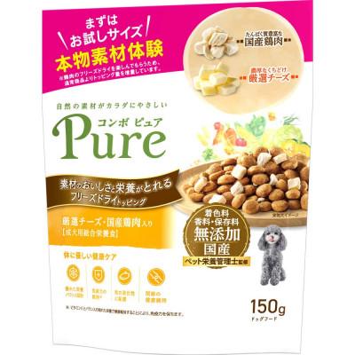ふるさと納税 袋井市 コンボ ピュア ドッグ 厳選チーズ・国産鶏肉入り 150g×12袋
