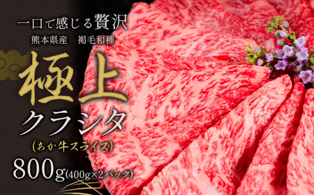あか牛 極上クラシタ スライス 800g 《90日以内に出荷予定(土日祝除く)》