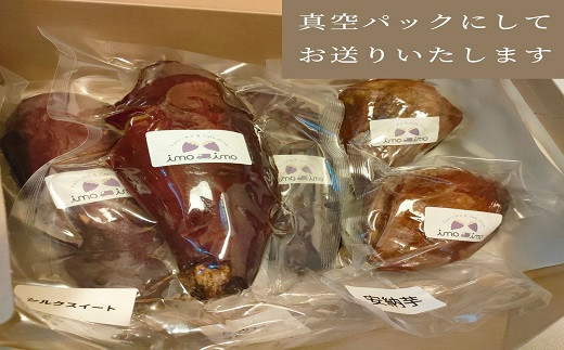 ★受付期間3月末まで★北海道産の熟成焼き芋食べ比べ1kgセット(真空ひやし焼き芋)【64000201】